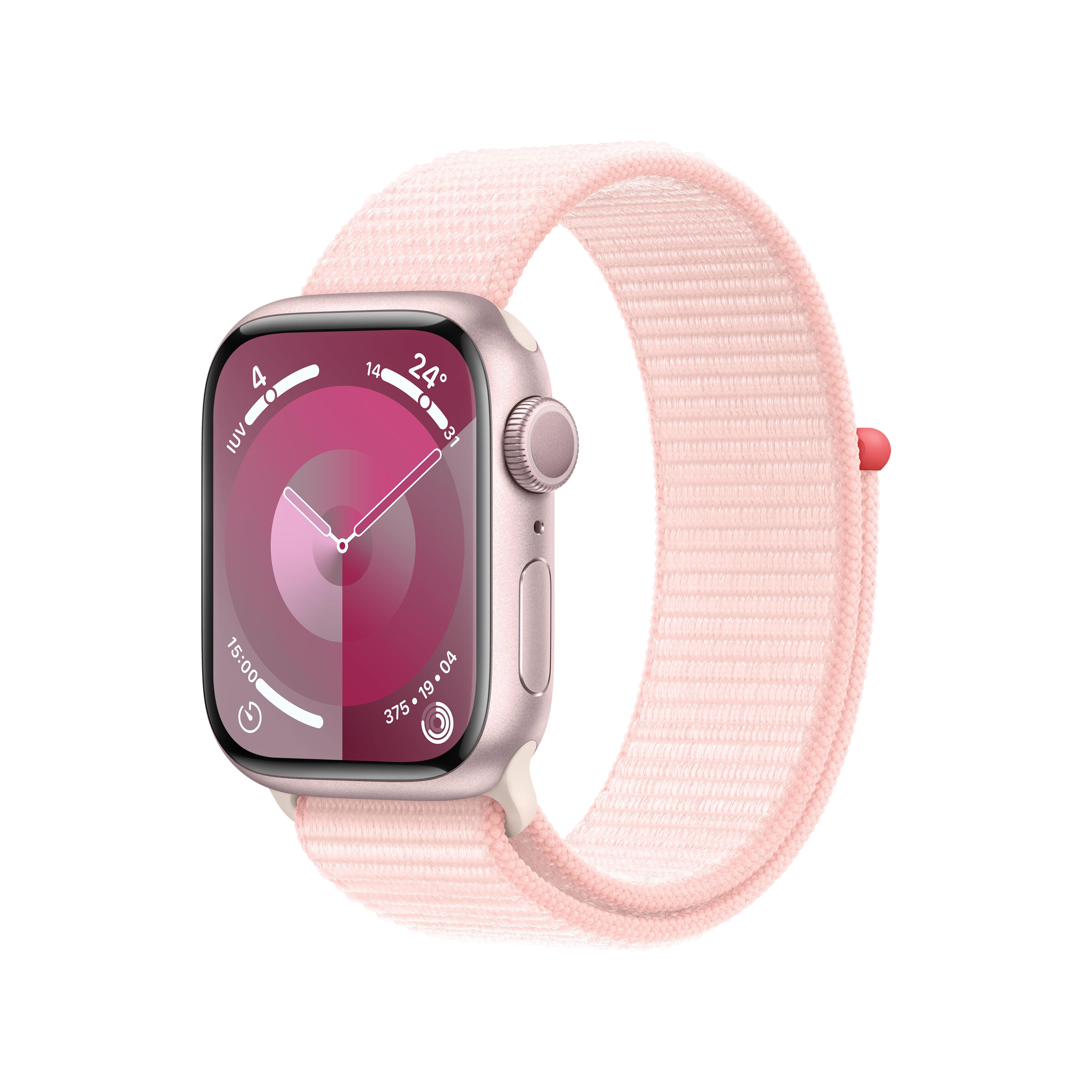 Apple  Watch Series 9 41 mm Numérique 352 x 430 pixels Écran tactile Rose Wifi GPS (satellite) 