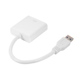 eStore  Adattatore da USB 3.0 a VGA - Bianco 