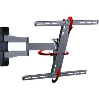 VCM Universal TV Halterung | VESA Wandhalterung | Halter neigbar schwenkbar ausziehbar | Belastbarkeit bis zu 30kg - WS100 Slim  