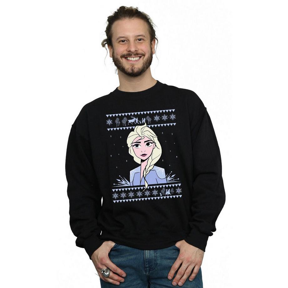 Disney Frozen 2 Elsa Sweatshirt Imprimé Graphique Noël  