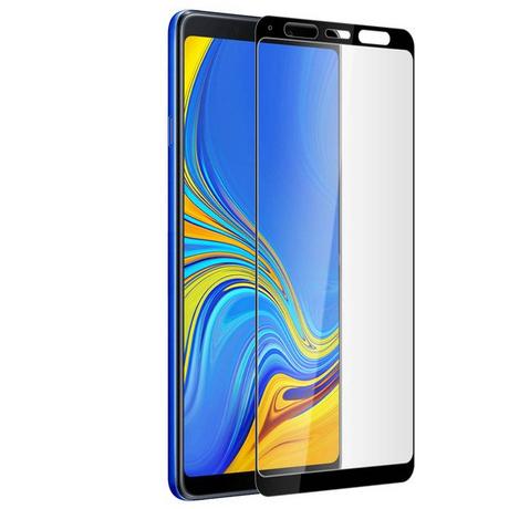 Avizar  Verre trempé contour Noir Galaxy A9 