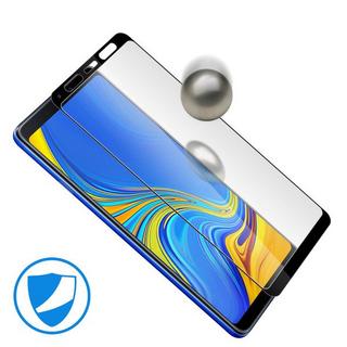 Avizar  Verre trempé contour Noir Galaxy A9 