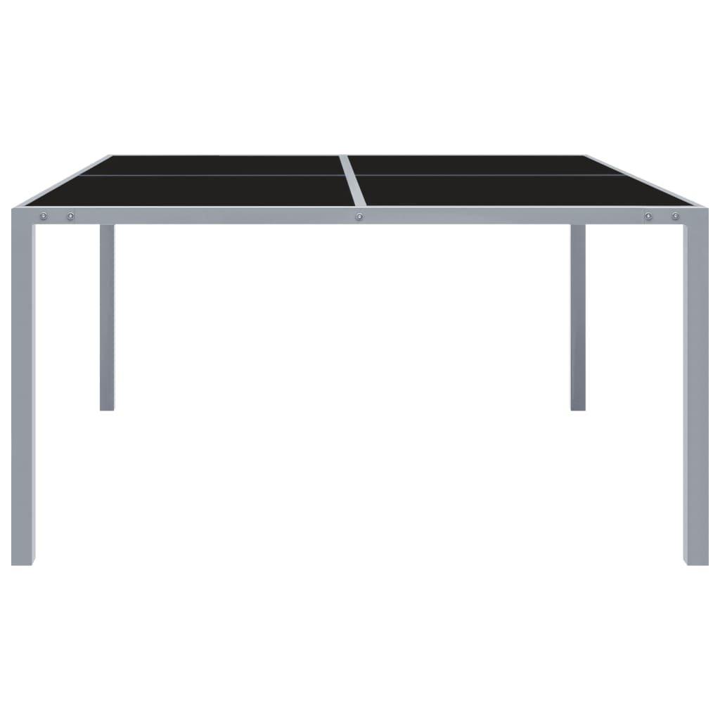 VidaXL Table de jardin acier  