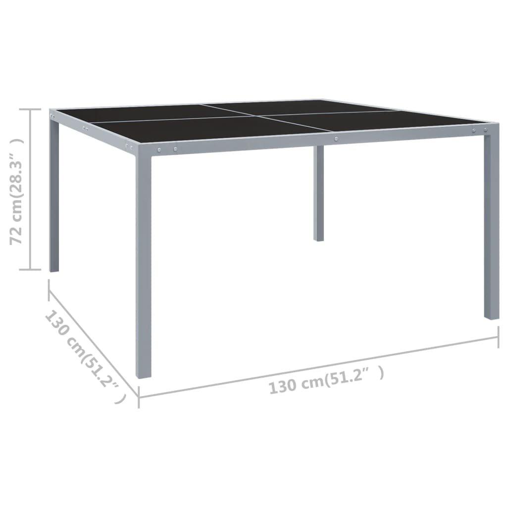 VidaXL Table de jardin acier  