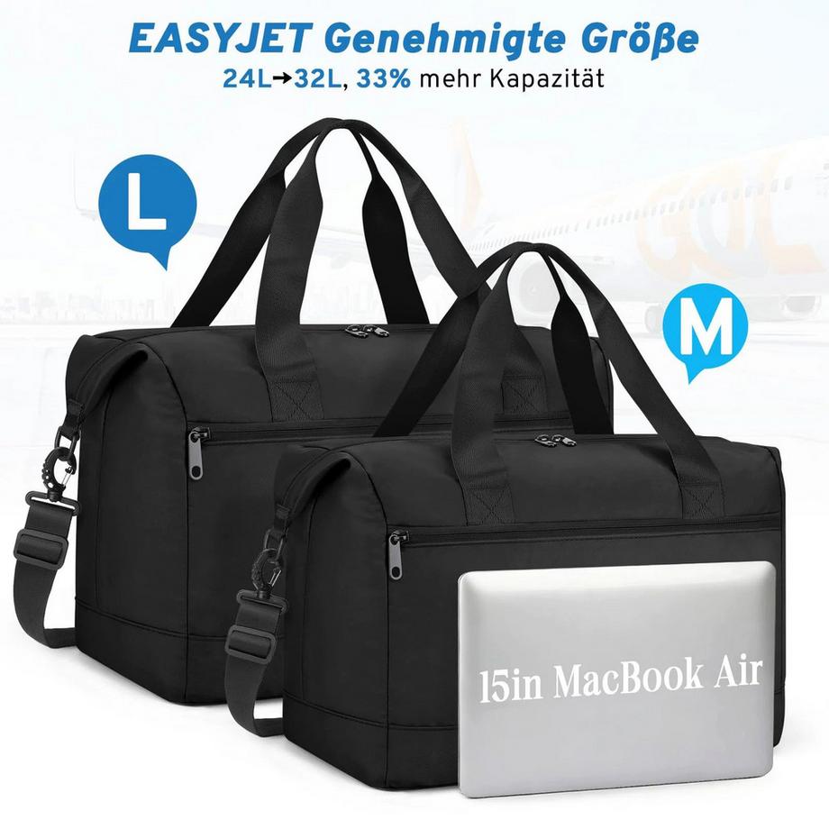 Only-bags.store Faltbare Handgepäcktasche unter dem Sitz  