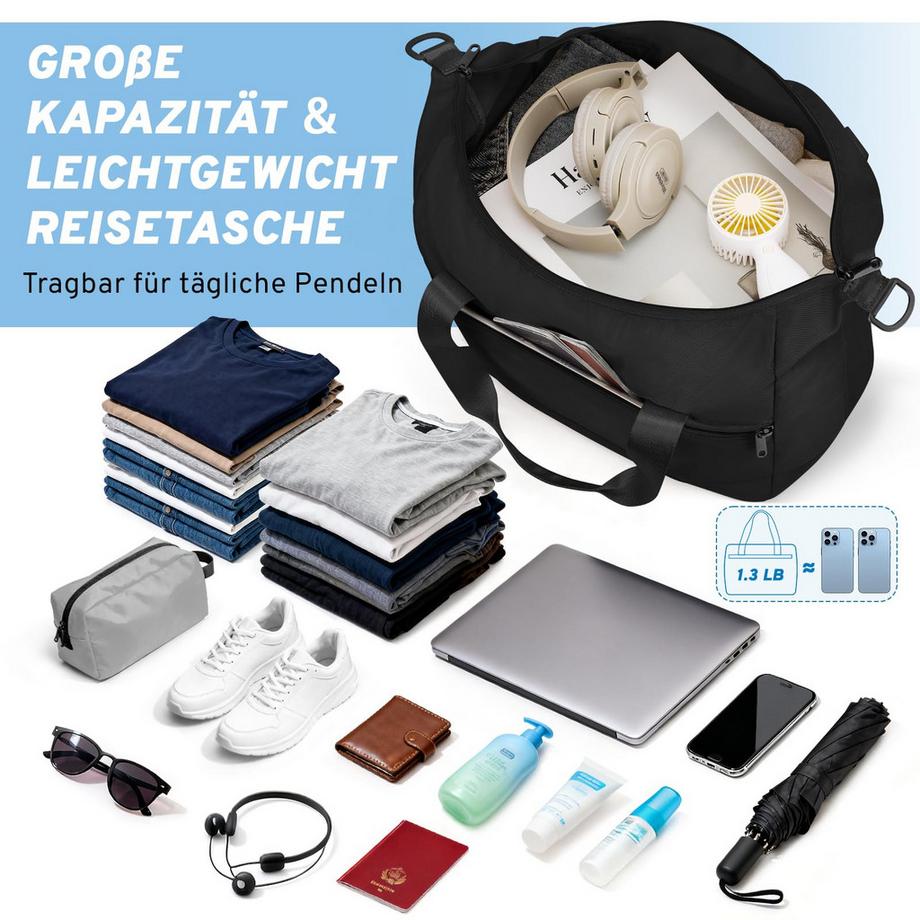 Only-bags.store Faltbare Handgepäcktasche unter dem Sitz  