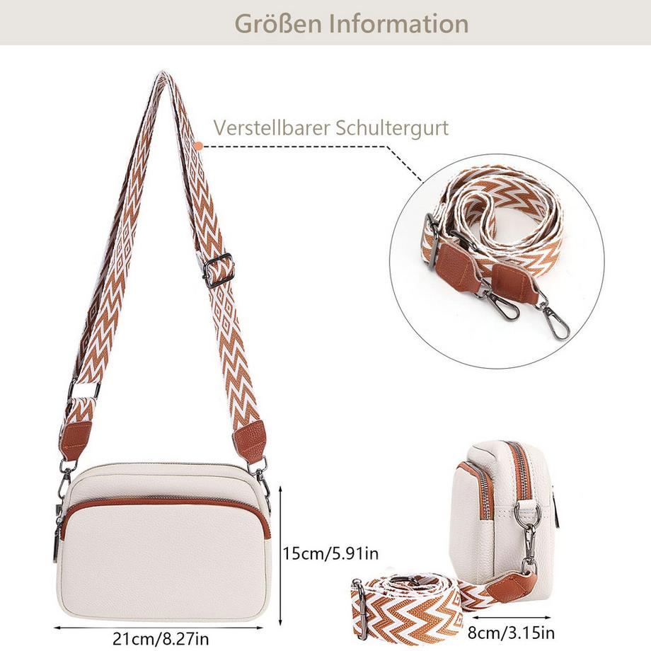 Only-bags.store Sac à Bandoulière en Cuir Véritable  
