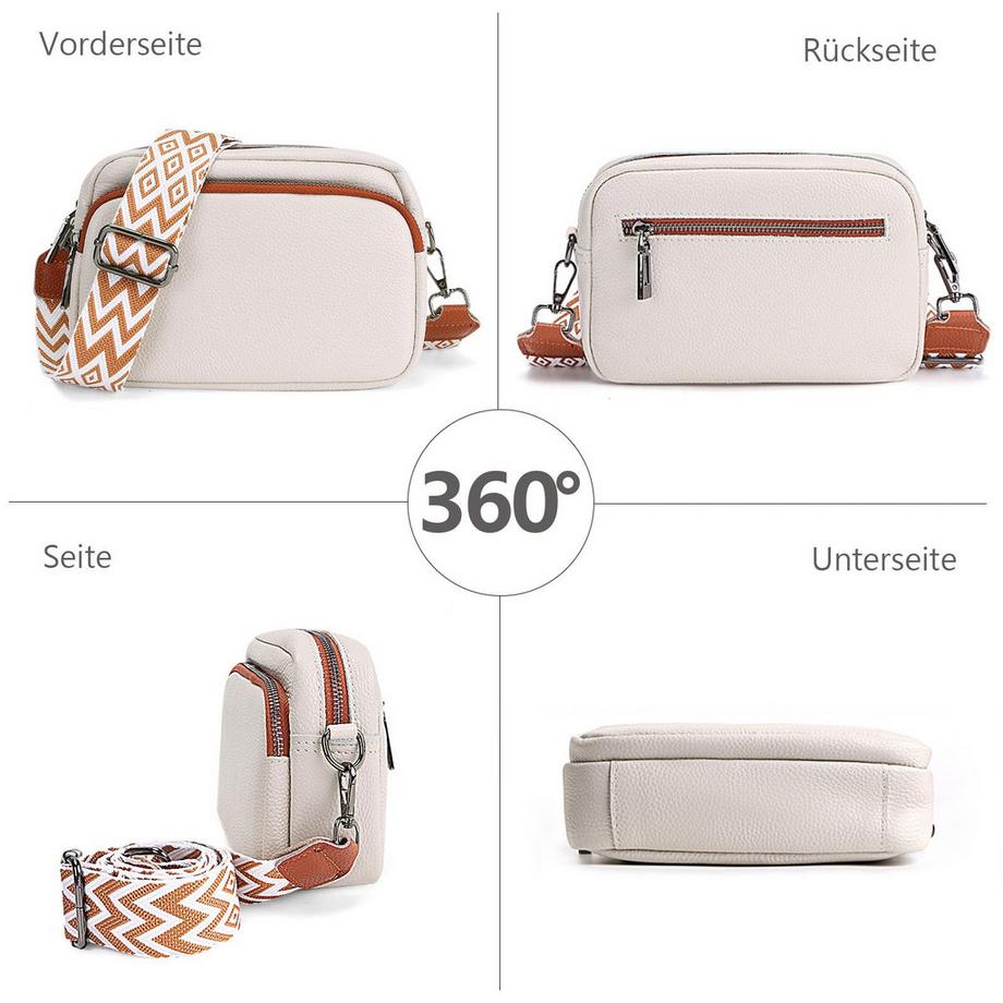 Only-bags.store Sac à Bandoulière en Cuir Véritable  