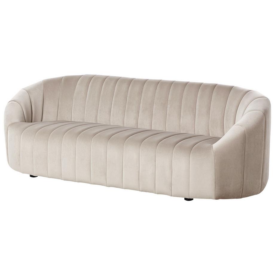 Beliani Canapé 3 places en Velours Rétro MALUNG  