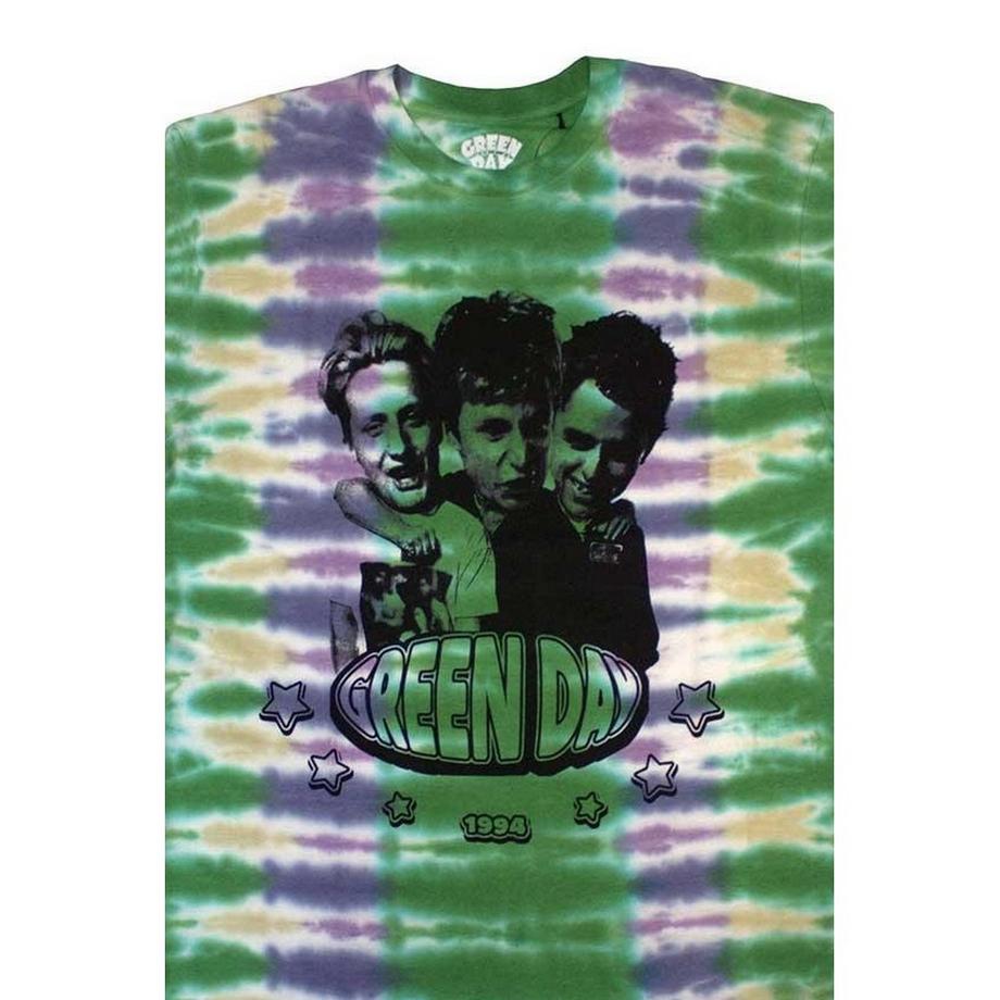 Green Day Green Day Tie Dye T-Shirt  