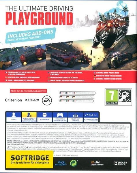 ELECTRONIC ARTS  Burnout Paradise Remastered 