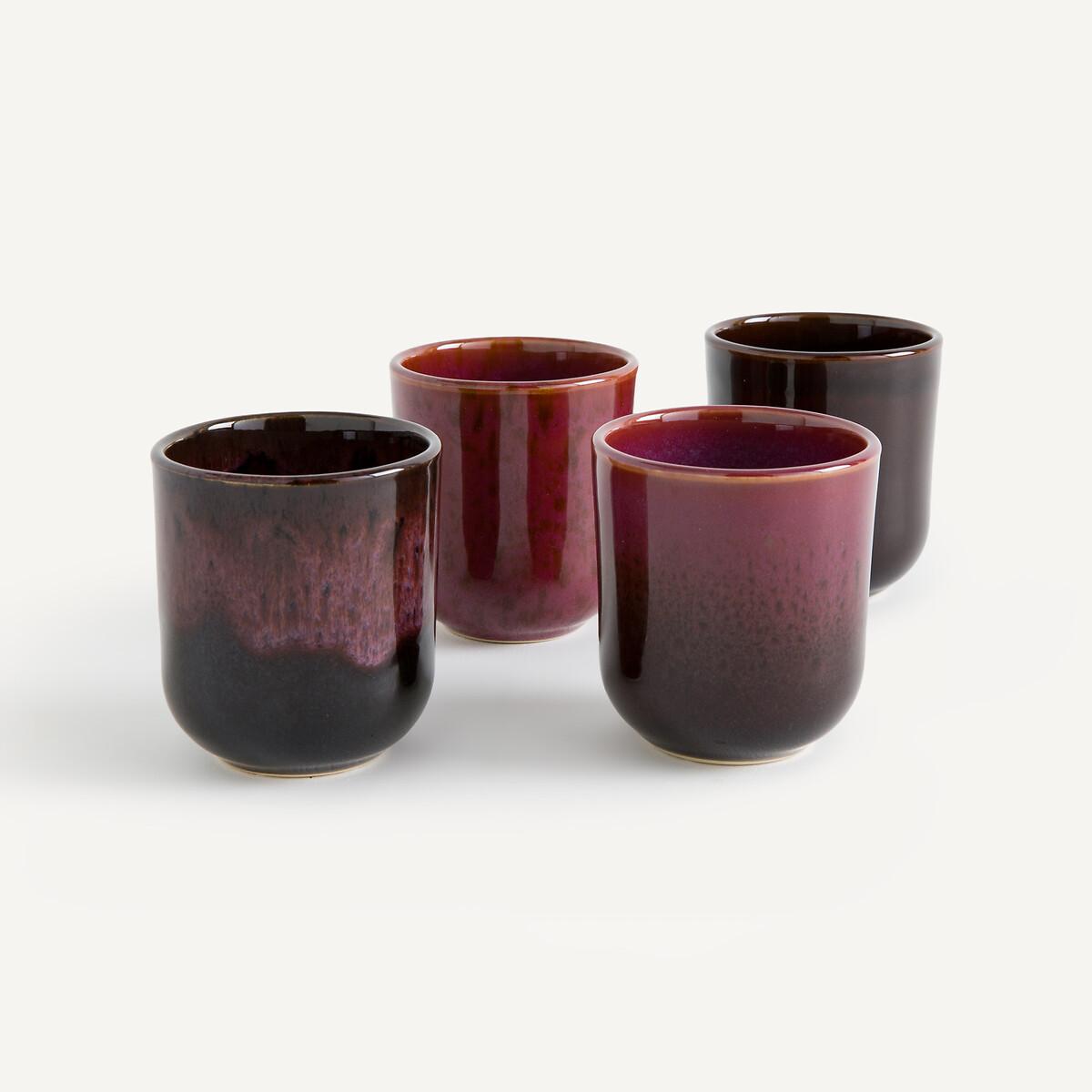 AM.PM Lot de 4 tasses en grès émaillé brillant  