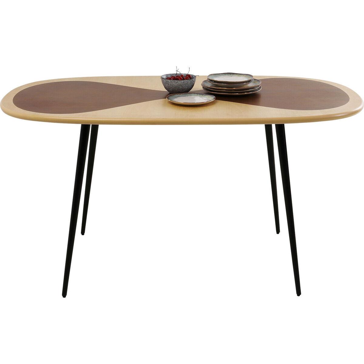 KARE Design Table Petal Nature noir 150x90  