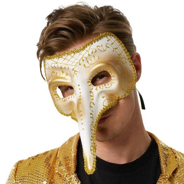 Tectake  Venezianische Maske mit langer Nase und Verzierungen 