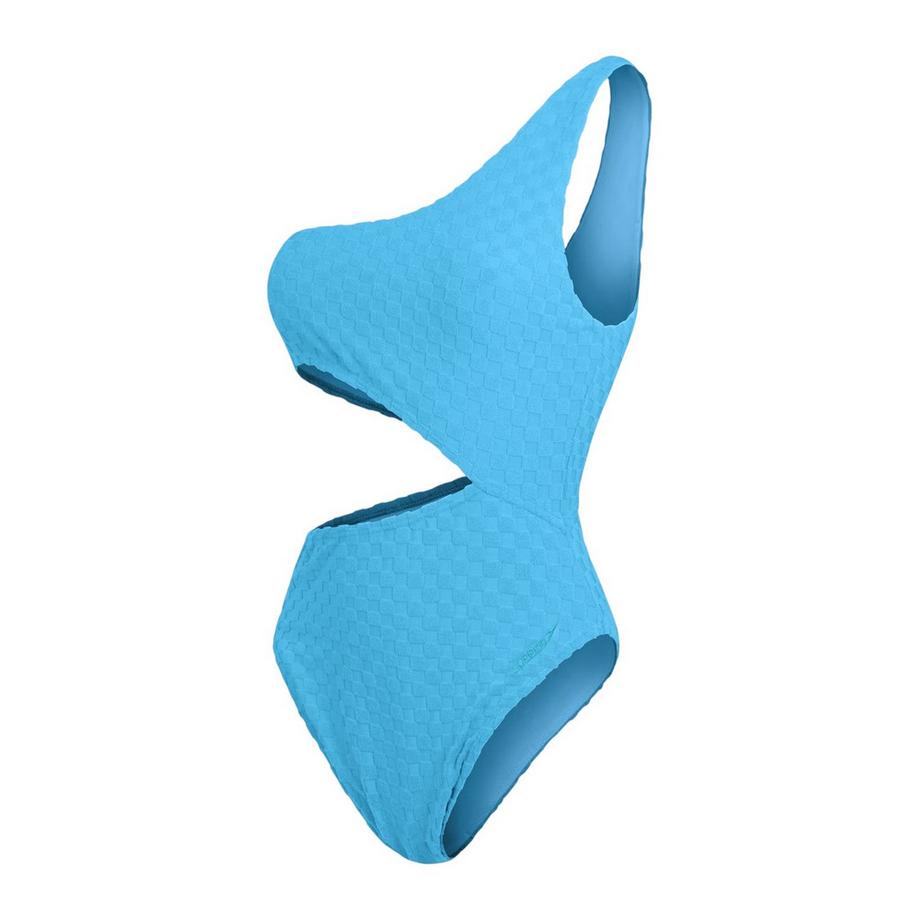 Costume Da Bagno Intero Scacchiera Struttura Ritagliata