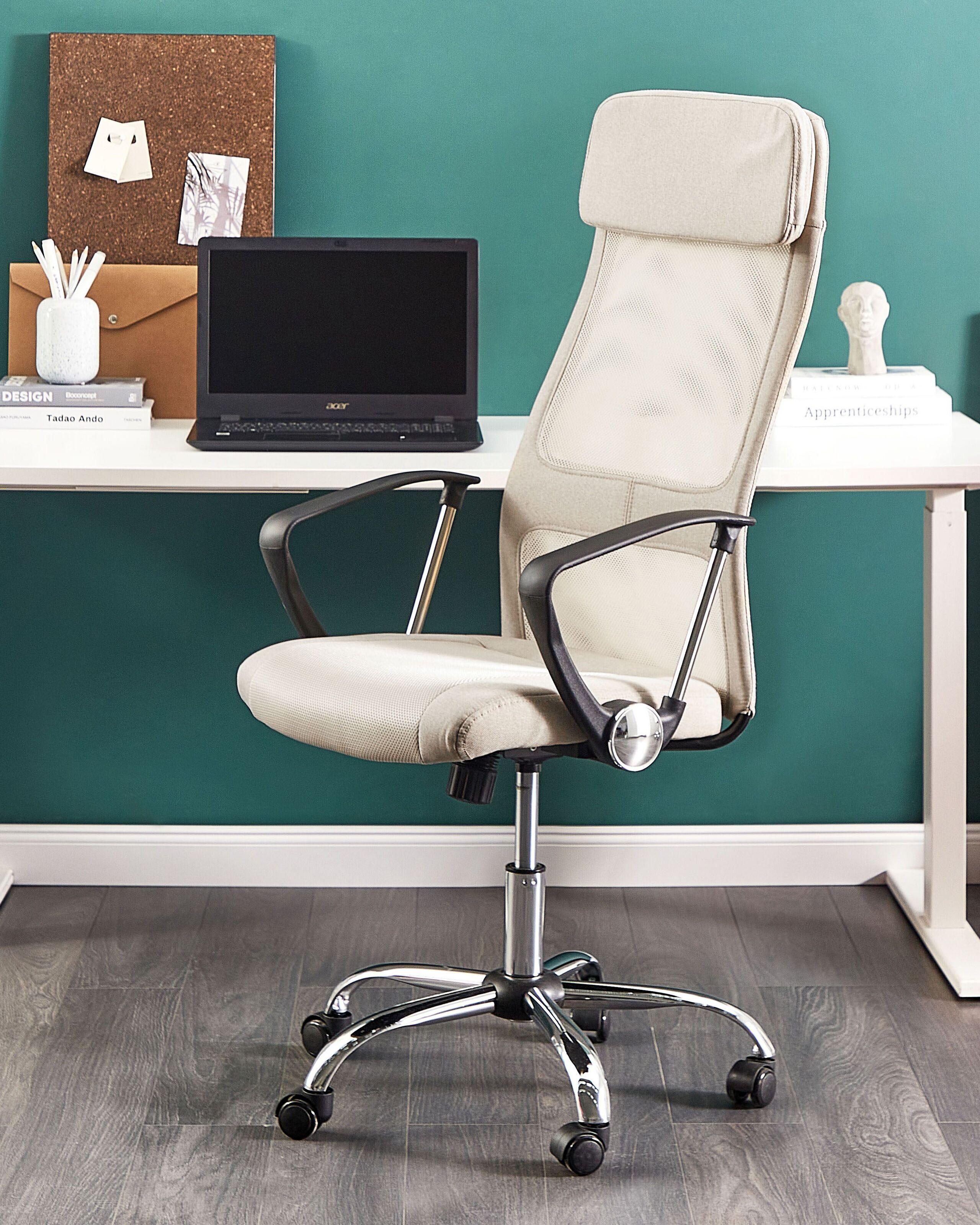 Beliani Chaise de bureau en Polyester Moderne PIONEER  