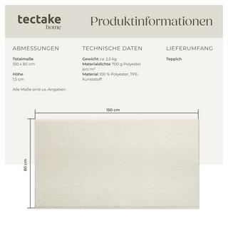 Tectake Kurzflorteppich Soft Zone verschiedene Größen und Farben flauschige Oberfläche  