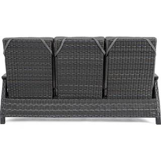 mutoni Garten Liegesofa Britton 3-Sitzer anthrazit  