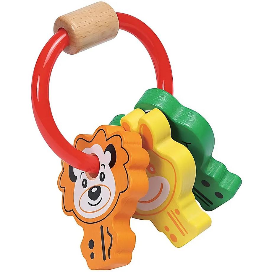 Kleinkind Greifling mit Tier-Schlüssel