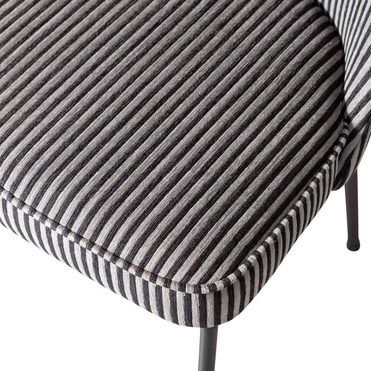 mutoni Chaise de salle à manger Vogue noir/gris  