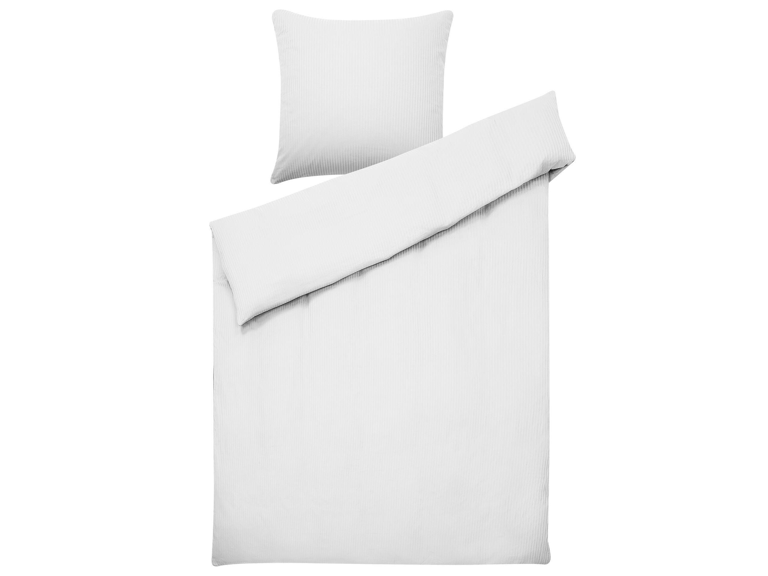Beliani Avondale Klassisches Baumwollsatin Bettwäsche-Set  