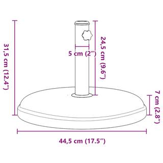 VidaXL Base de parasol béton  