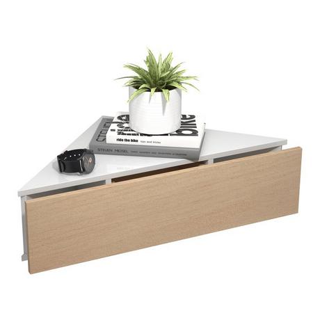 VCM Holz Wandschublade Nachtschrank Wandboard Eckregal Schublade Konsole Nachttisch Usal S  