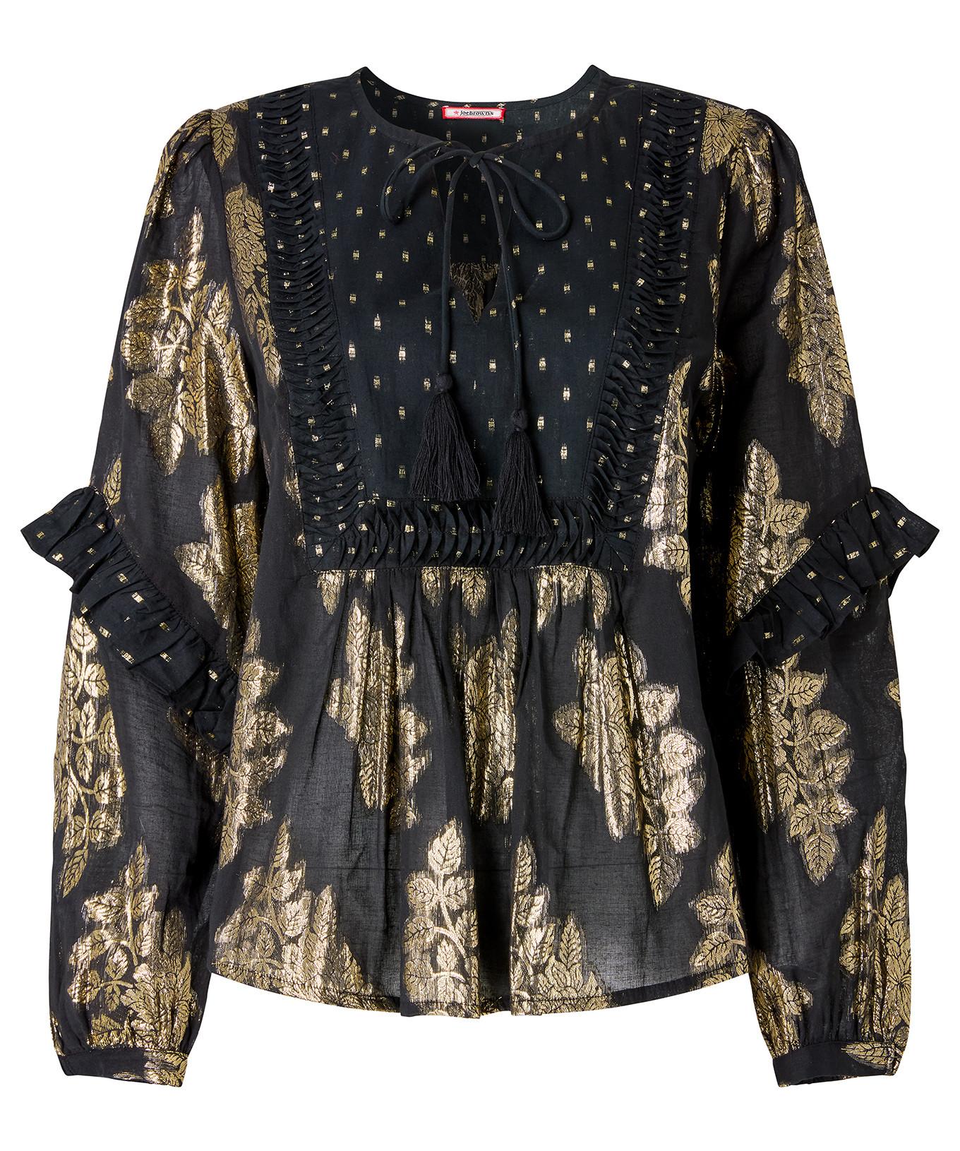 Joe Browns Jacquard Top mit Bindehals  