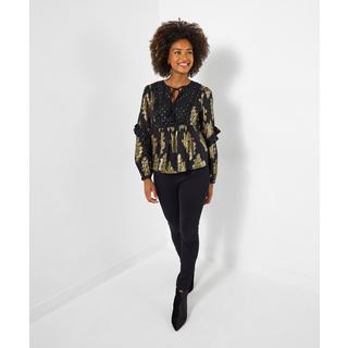 Joe Browns Jacquard Top mit Bindehals  