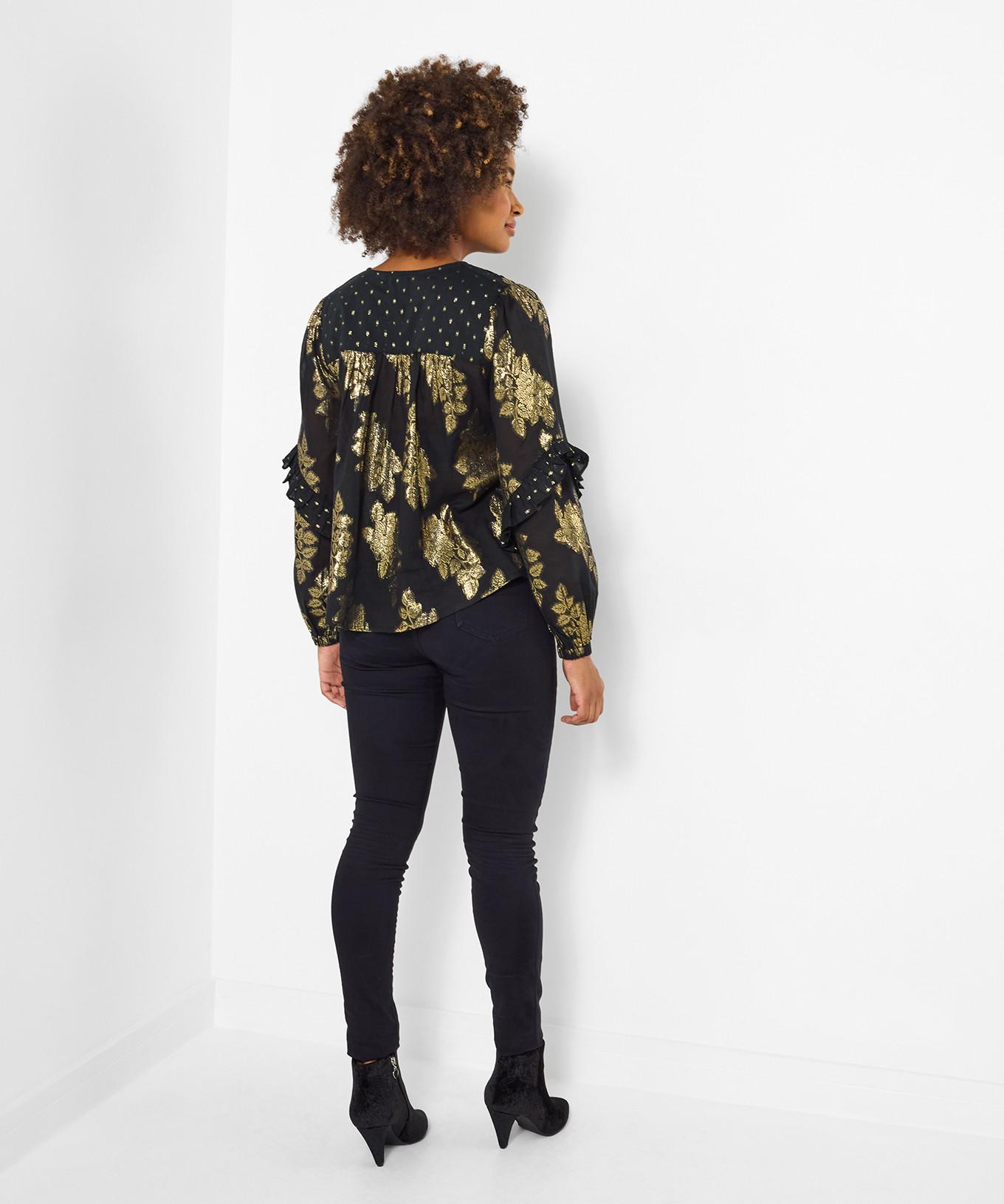 Joe Browns Jacquard Top mit Bindehals  
