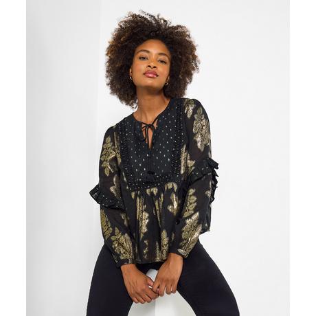 Joe Browns Jacquard Top mit Bindehals  