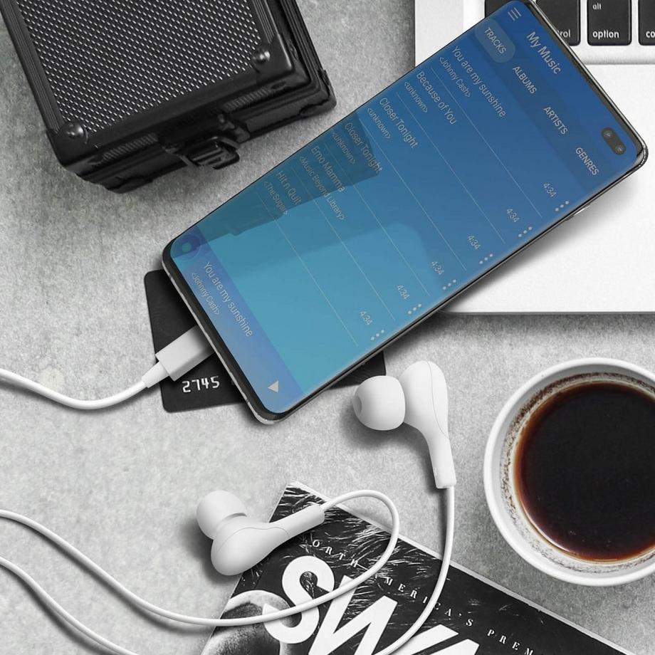 4smarts  Écouteurs Filaires USB-C 4Smarts Blanc 