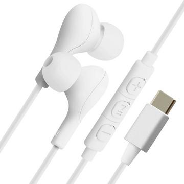 Écouteurs Filaires USB-C 4Smarts Blanc