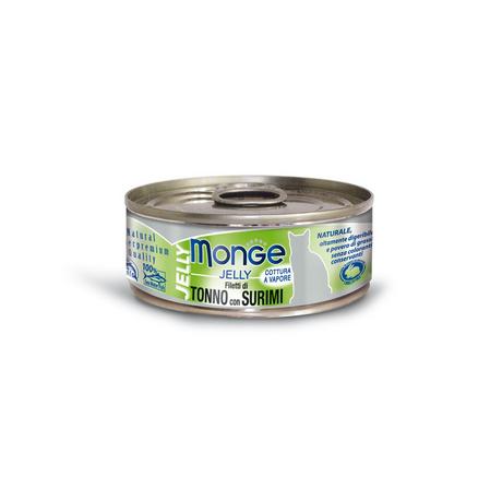 Monge  Natural pour chat thon et Surimi - Multipack 