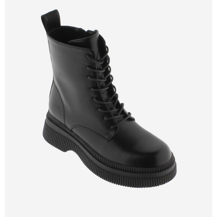 Victoria  damen stiefeletten dublin cordones efecto piel 