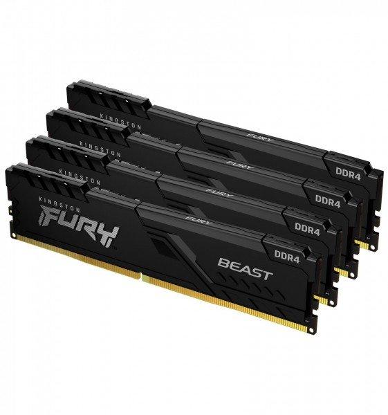 Kingston  FURY 32GB 3200MT/s DDR4 CL16 DIMM (Kit da 4) Beast Black 