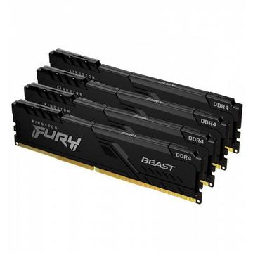 FURY 32GB 3200MT/s DDR4 CL16 DIMM (Kit da 4) Beast Black