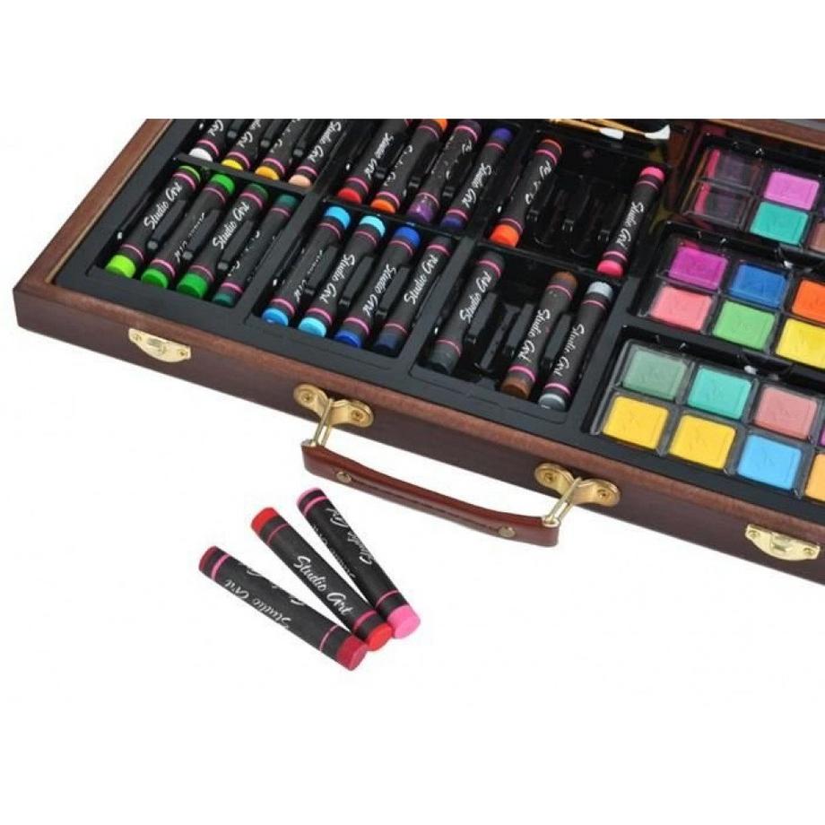 Northio  Coffret de peinture - bois - 81 pièces 