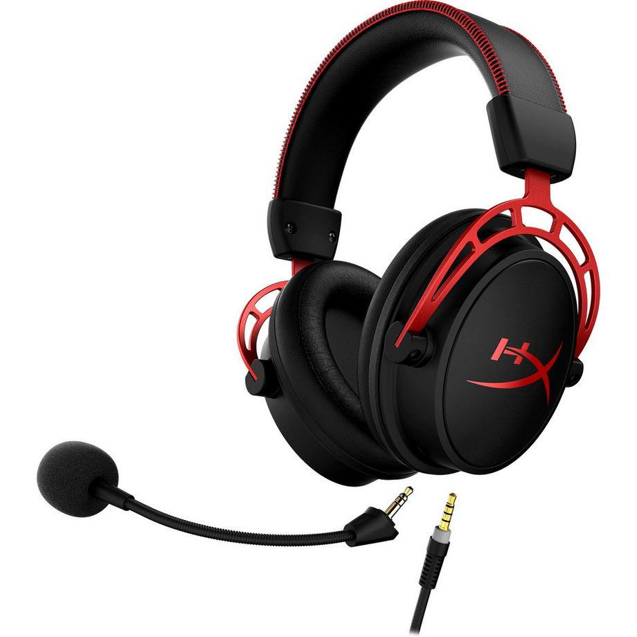 HyperX Cloud Alpha Gaming-Headset – Schwarz (professionelle Klangqualität und Komfort)