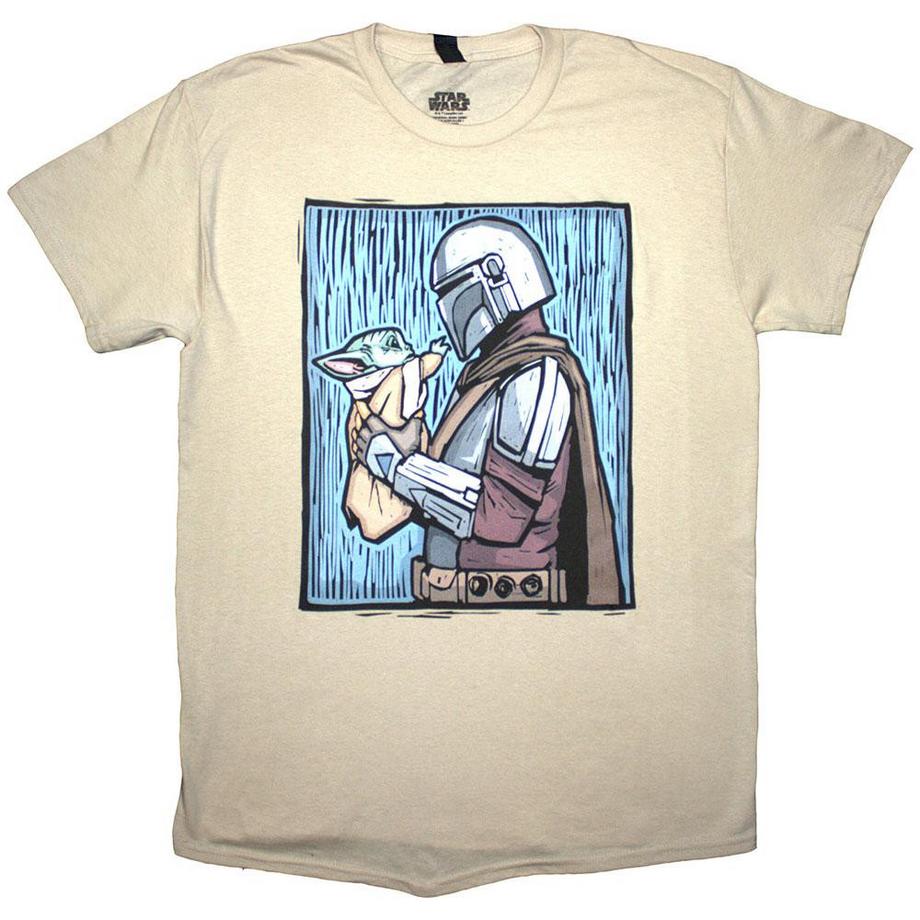 Tshirt THE MANDALORIAN HOLDING GROGU