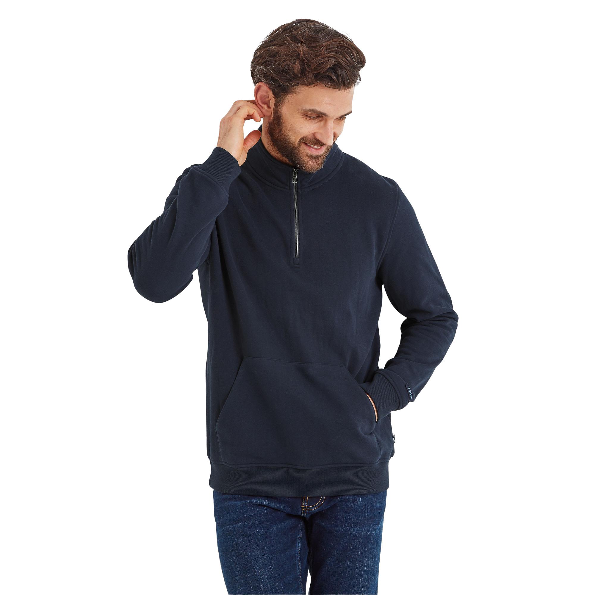 Tog24  Dorian Sweatshirt mit kurzem Reißverschluss 