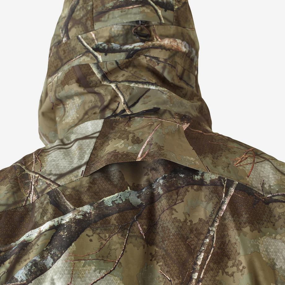 SOLOGNAC  Jagdjacke wasserdicht und geräuscharm, Camouflage Treemetic 900 USA 