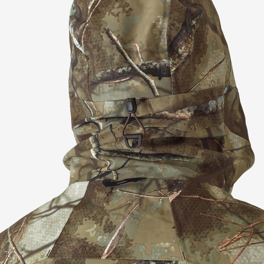 SOLOGNAC  Jagdjacke wasserdicht und geräuscharm, Camouflage Treemetic 900 USA 