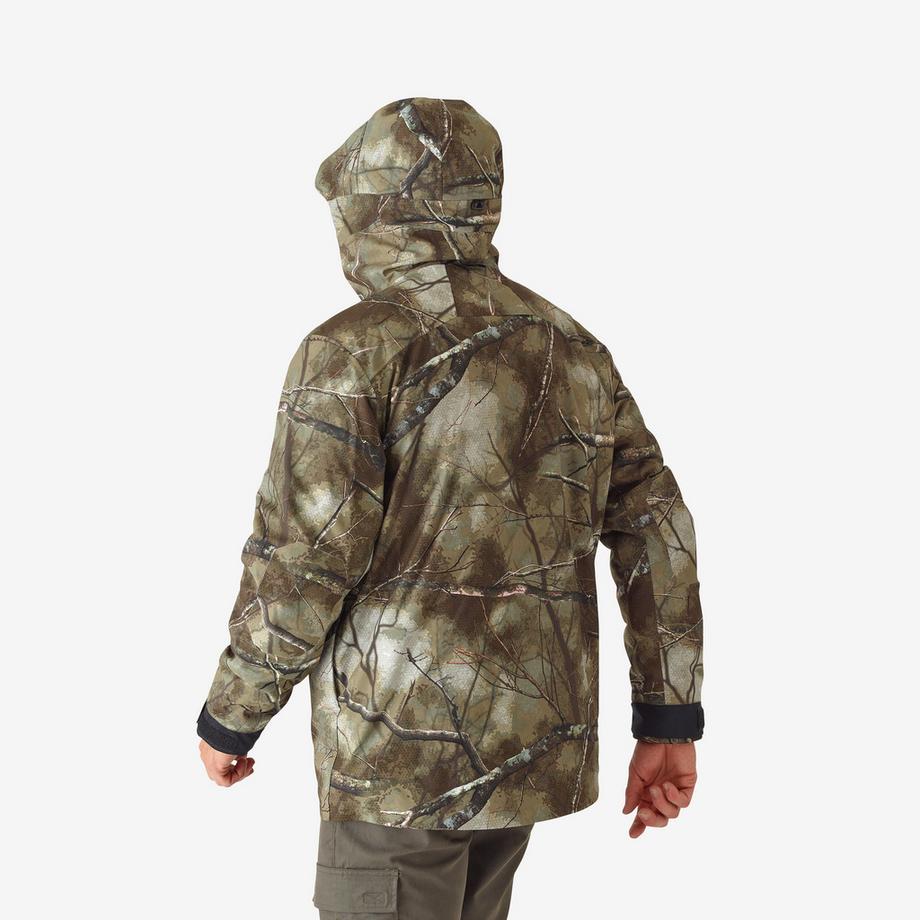 SOLOGNAC  Jagdjacke wasserdicht und geräuscharm, Camouflage Treemetic 900 USA 