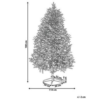 Beliani Sapin de Noël pré-allumé en PVC PALOMAR  