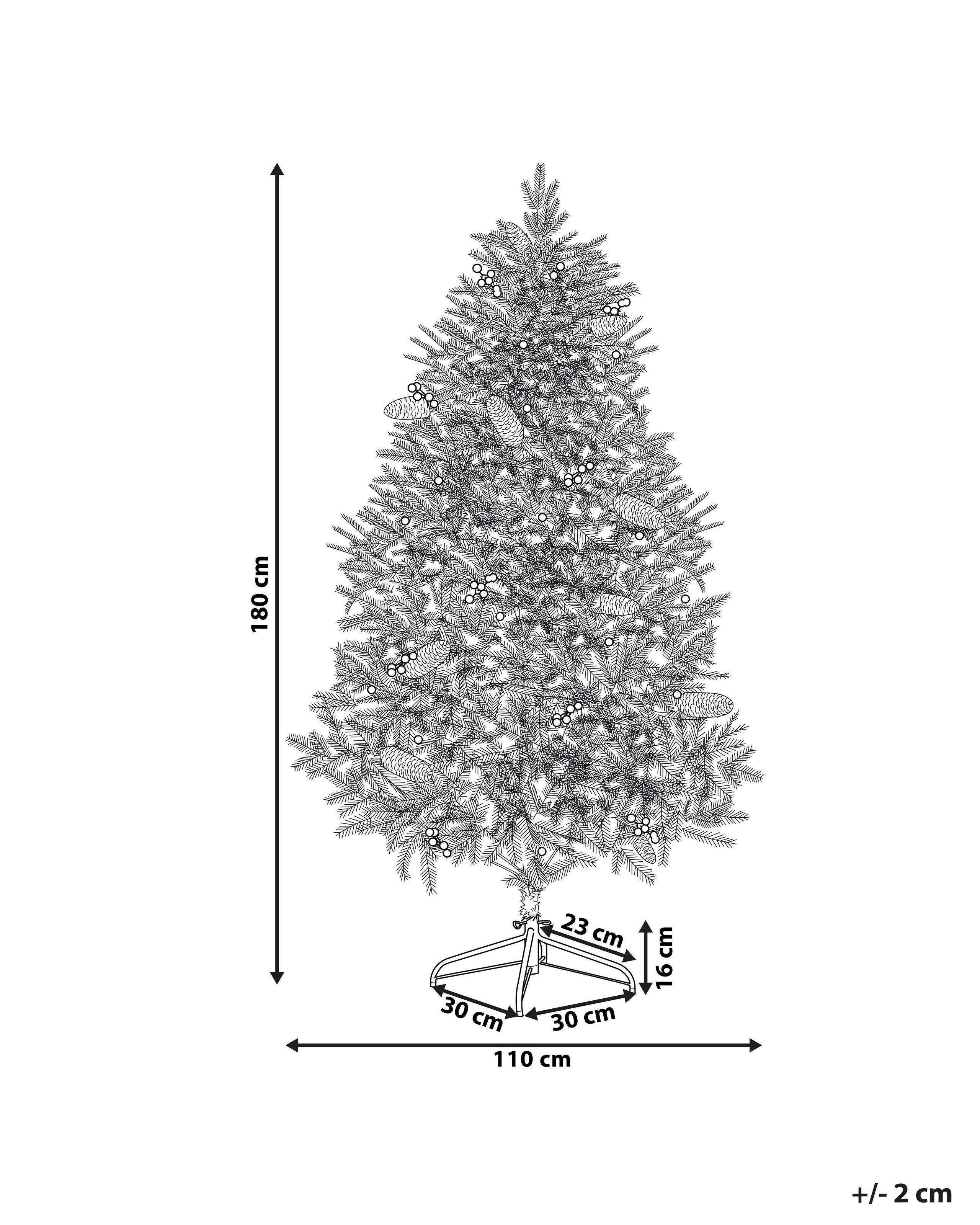 Beliani Albero di Natale artificiale en PVC PALOMAR  