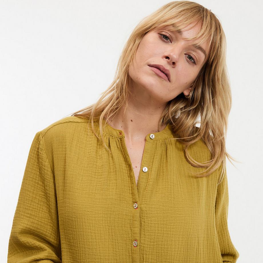 La Redoute Collections Baumwoll Musselin Nachthemd  