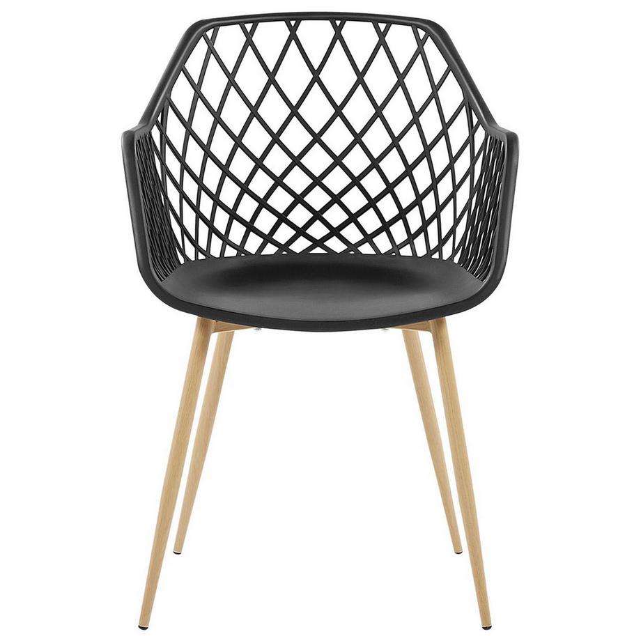 Beliani Lot de 2 chaises de salle à manger en Matière synthétique Moderne NASHUA  