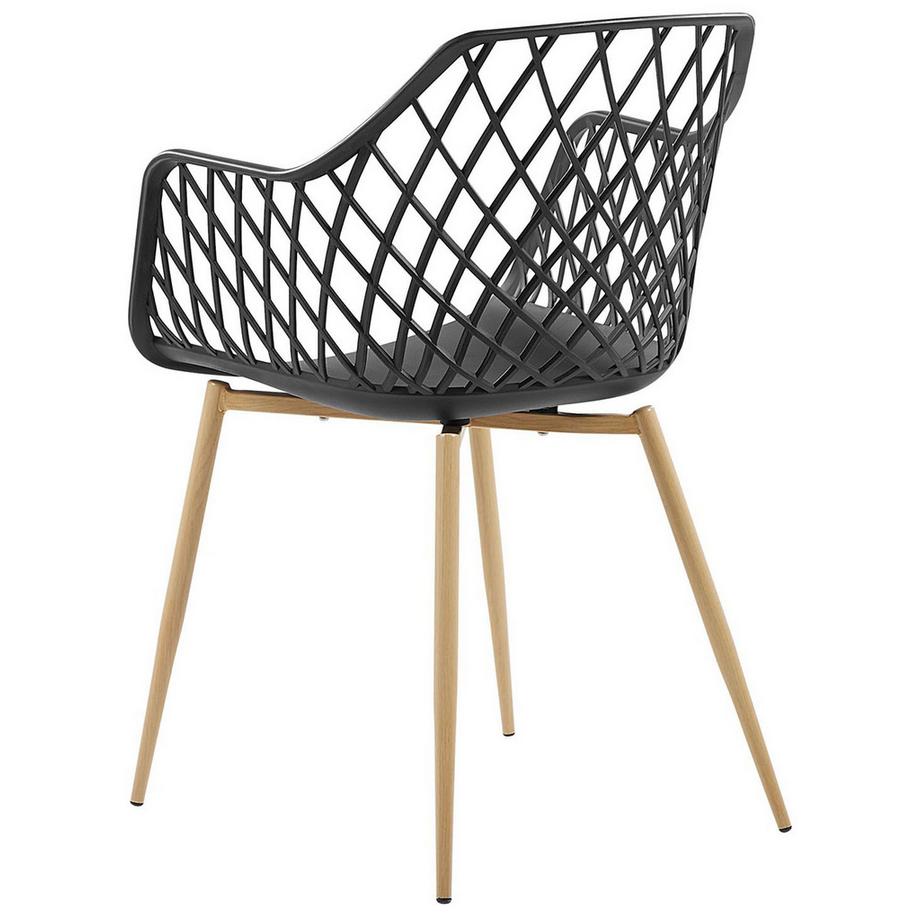 Beliani Lot de 2 chaises de salle à manger en Matière synthétique Moderne NASHUA  