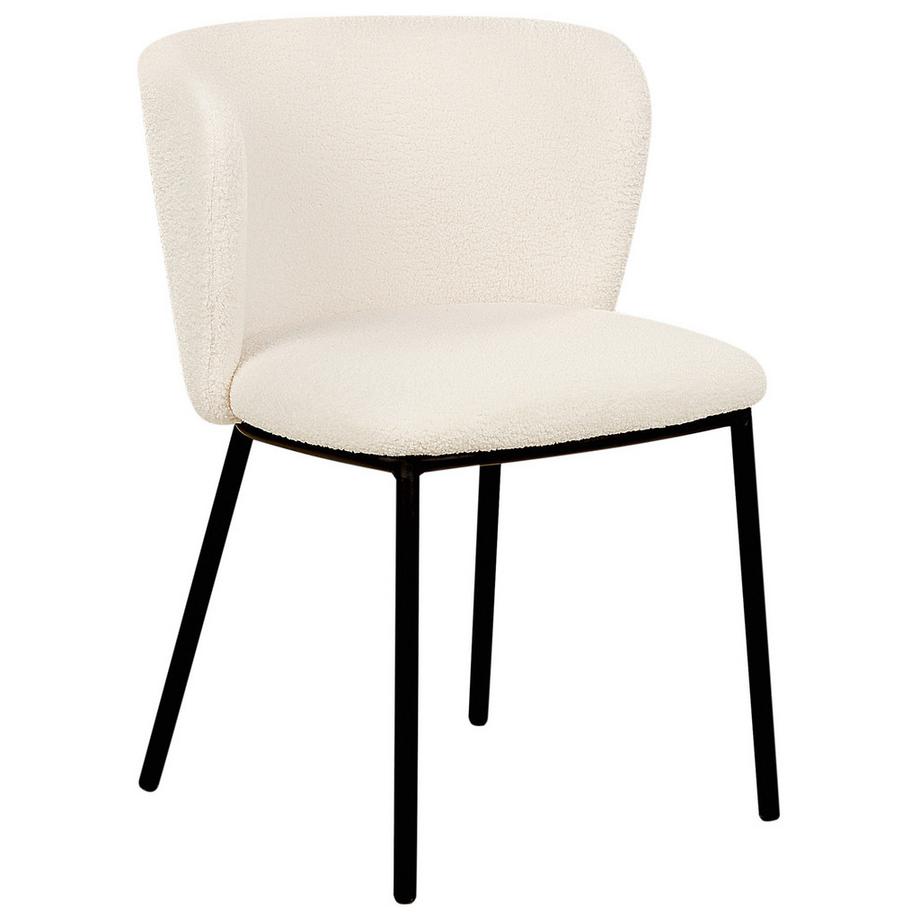 Beliani Set di 2 sedie da pranzo en Bouclé  MINA  